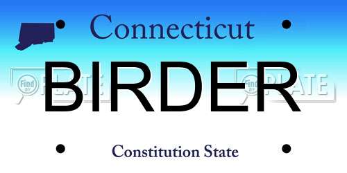 BIRDER Connecticut License Plate