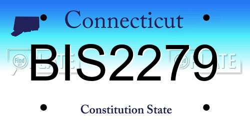 BIS2279 Connecticut License Plate