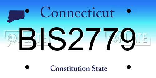 BIS2779 Connecticut License Plate