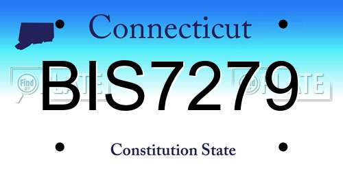 BIS7279 Connecticut License Plate