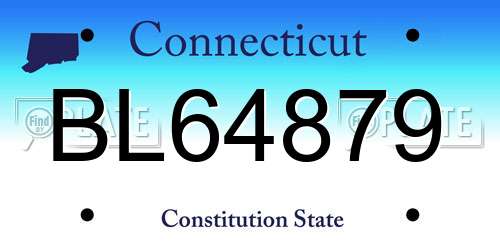 BL64879 Connecticut License Plate