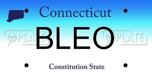 BLEO Connecticut License Plate
