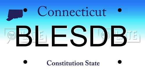 BLESDB Connecticut License Plate