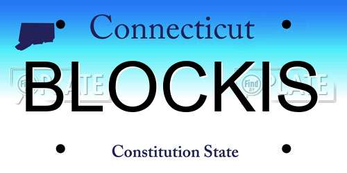 BLOCKIS Connecticut License Plate