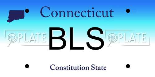 BLS Connecticut License Plate