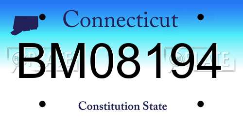 BM08194 Connecticut License Plate