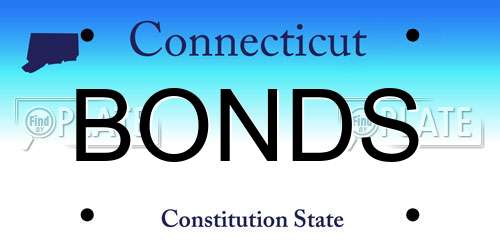 BONDS Connecticut License Plate