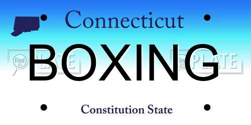 BOXING Connecticut License Plate
