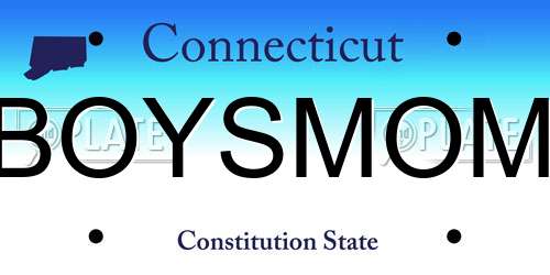 BOYSMOM Connecticut License Plate