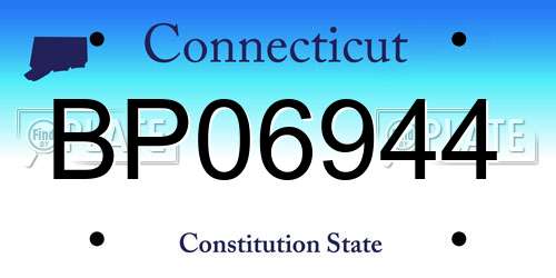 BP06944 Connecticut License Plate