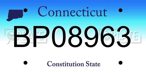 BP08963 Connecticut License Plate