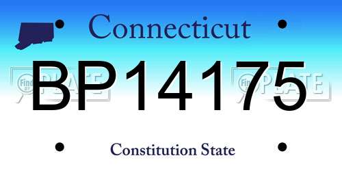 BP14175 Connecticut License Plate