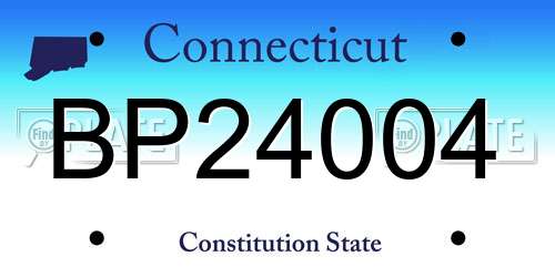 BP24004 Connecticut License Plate