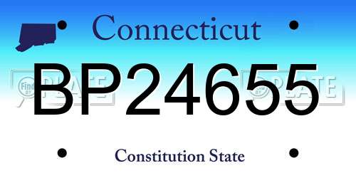 BP24655 Connecticut License Plate