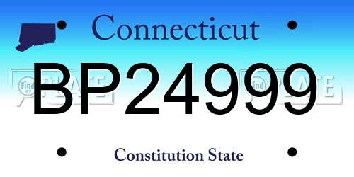 BP24999 Connecticut License Plate