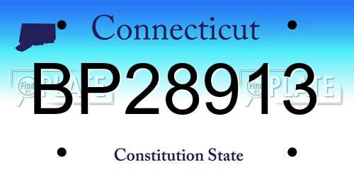 BP28913 Connecticut License Plate
