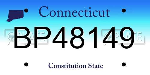 BP48149 Connecticut License Plate