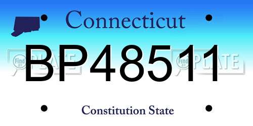 BP48511 Connecticut License Plate