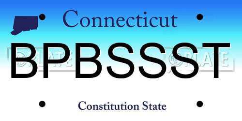BPBSSST Connecticut License Plate