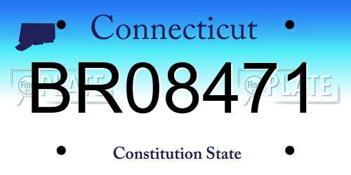 BR08471 Connecticut License Plate