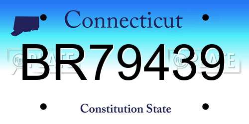 BR79439 Connecticut License Plate