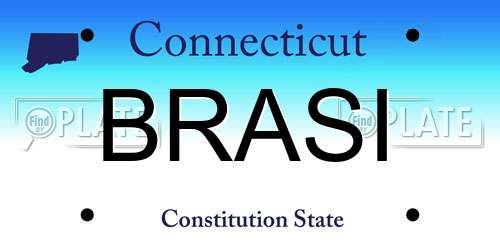 BRASI Connecticut License Plate