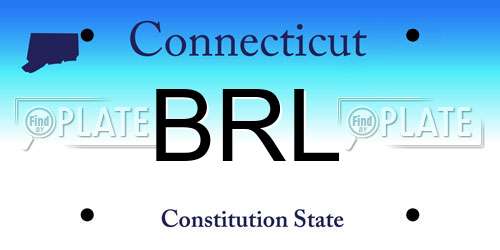 BRL Connecticut License Plate