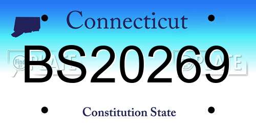BS20269 Connecticut License Plate