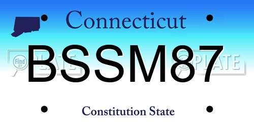 BSSM87 Connecticut License Plate