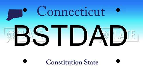 BSTDAD Connecticut License Plate