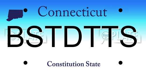 BSTDTTS Connecticut License Plate