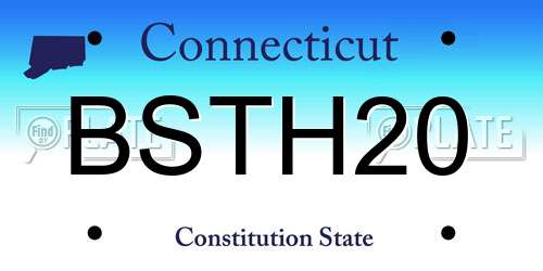 BSTH20 Connecticut License Plate