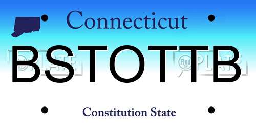 BSTOTTB Connecticut License Plate