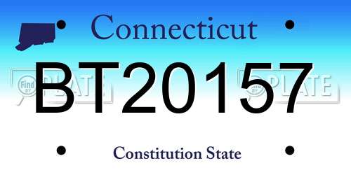 BT20157 Connecticut License Plate