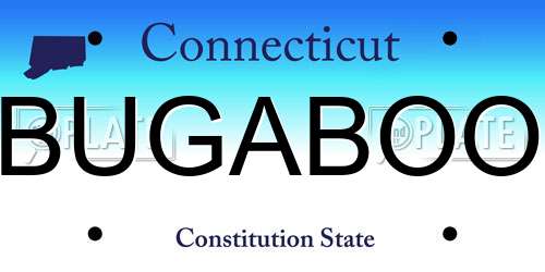 BUGABOO Connecticut License Plate