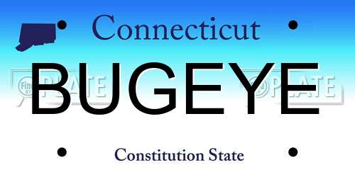 BUGEYE Connecticut License Plate