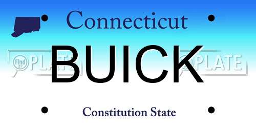 BUICK Connecticut License Plate