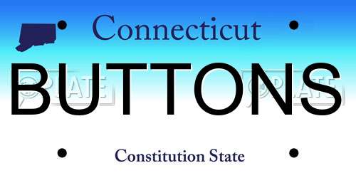 BUTTONS Connecticut License Plate