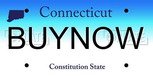BUYNOW Connecticut License Plate
