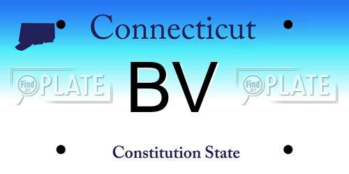 BV Connecticut License Plate