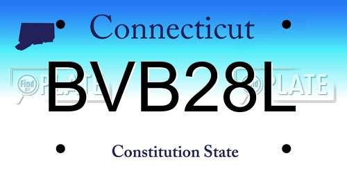 BVB28L Connecticut License Plate