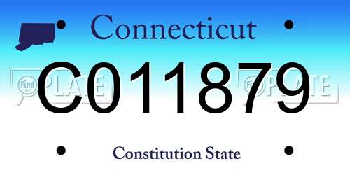 C011879 Connecticut License Plate