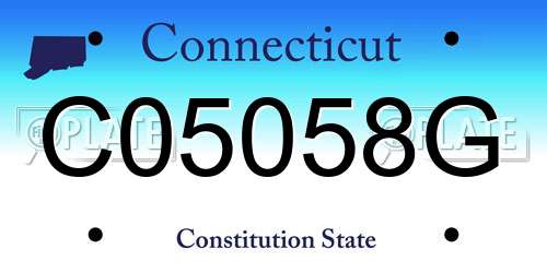 C05058G Connecticut License Plate