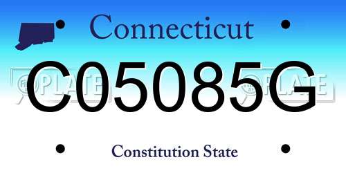C05085G Connecticut License Plate