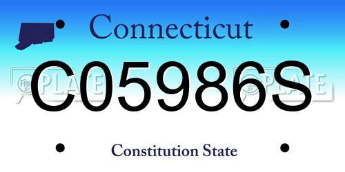 C05986S Connecticut License Plate