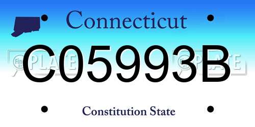 C05993B Connecticut License Plate