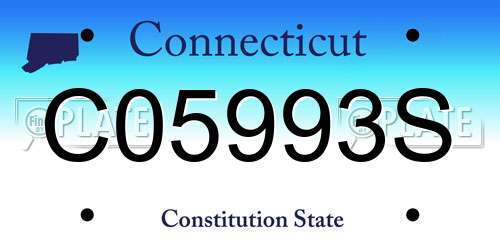 C05993S Connecticut License Plate