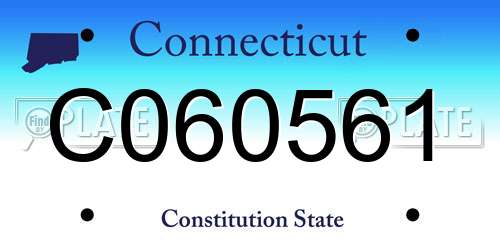 C060561 Connecticut License Plate