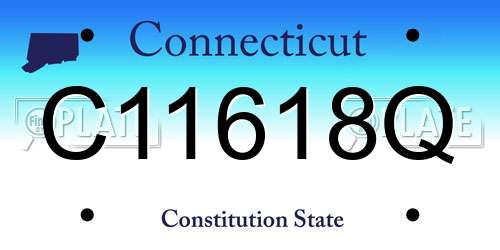 C11618Q Connecticut License Plate