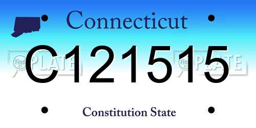 C121515 Connecticut License Plate